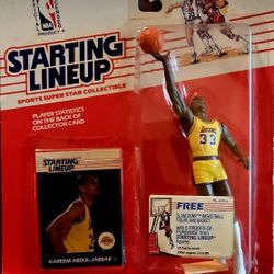 1988 Kenner Starting Lineup NBA action figure of Kareem Abdul-Jabbar 
