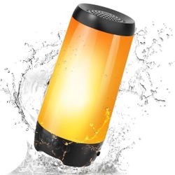 Blufree LED Flame Speaker, Torch Atmosphere Bluetooth Speaker IP68 Waterproof Portable Wireless Speaker,360° Surround Stereo Sound 85FT Bluetooth Rang