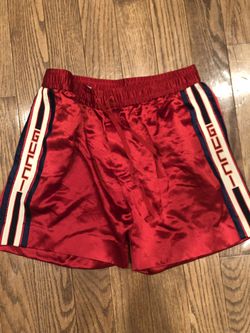 Gucci Acetate Shorts with Gucci Stripe 32