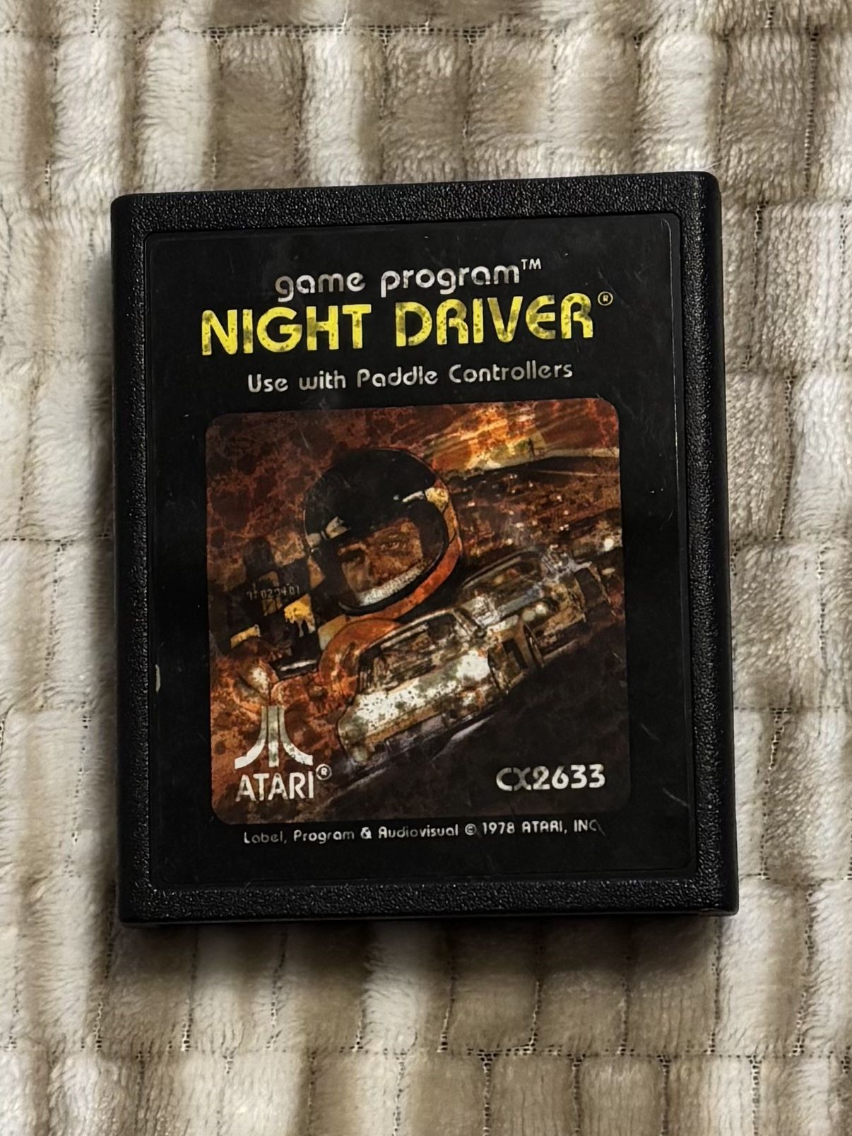 Night Driver 1978 Atari 2600 Game System Cartridge Only - Tested/Working