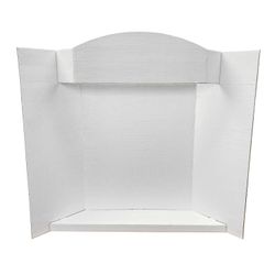 Royal Brites Stage-It Display Board with Crown Header & Shelf, High Quality Presentation Board, 39 x 48 Inches (12 Pack)