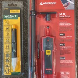Amprobe LT-10 Lamp Tester & Fluke 1AC 2 Voltalert