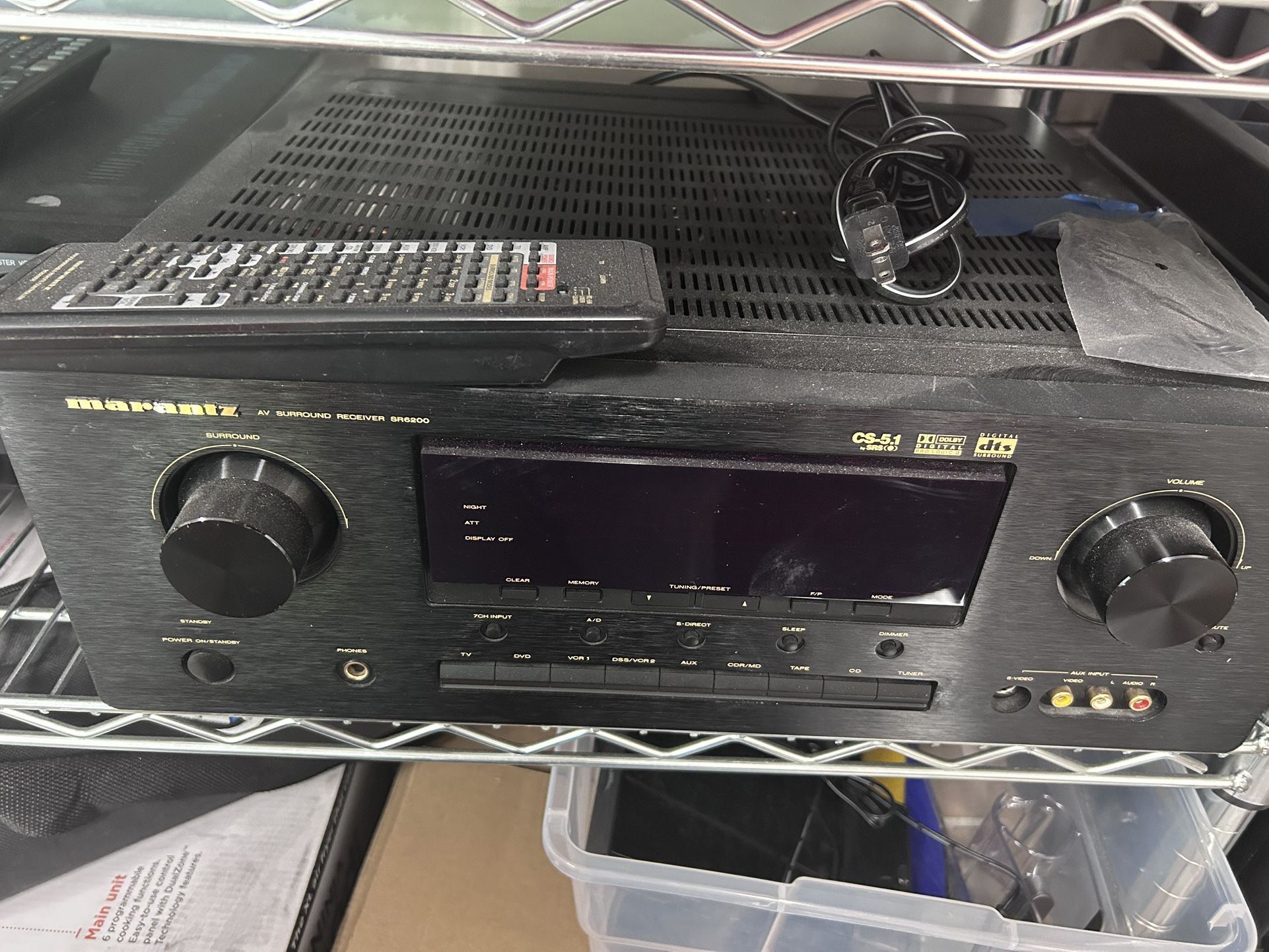 MARANTZ SR6200 Audio amplifier