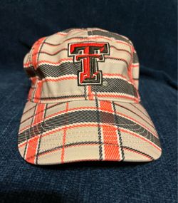 TOP OF THE WORLD TEXAS TECH Plaid Fitted Cap