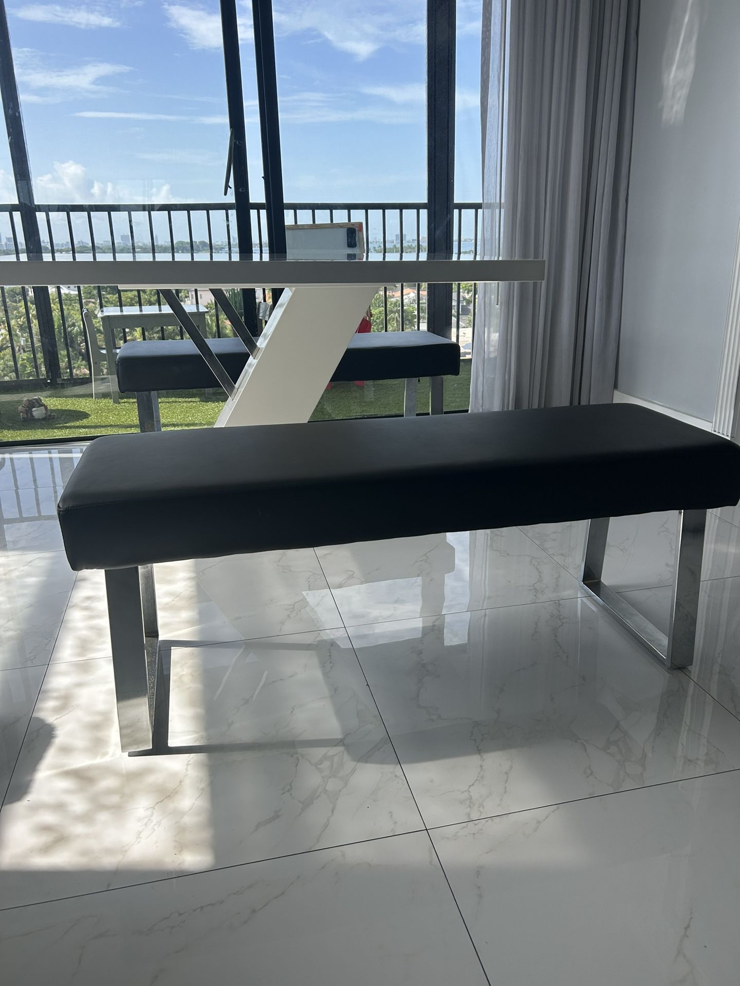 Black Bench (Set Of 2)