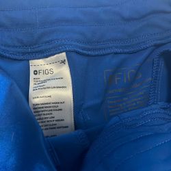 Figs Royal Blue Extra Small Straight Leg