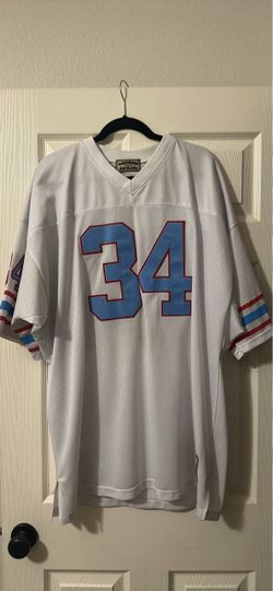 Football Jersey #34 White Mesh