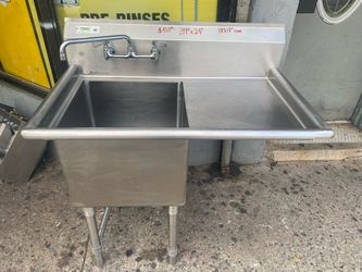 Regency Single Compartment sink with Drain Board - Restaurant Equipment