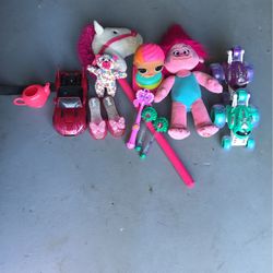 Girls N Boys Toys Cars  And  Troll Doll 