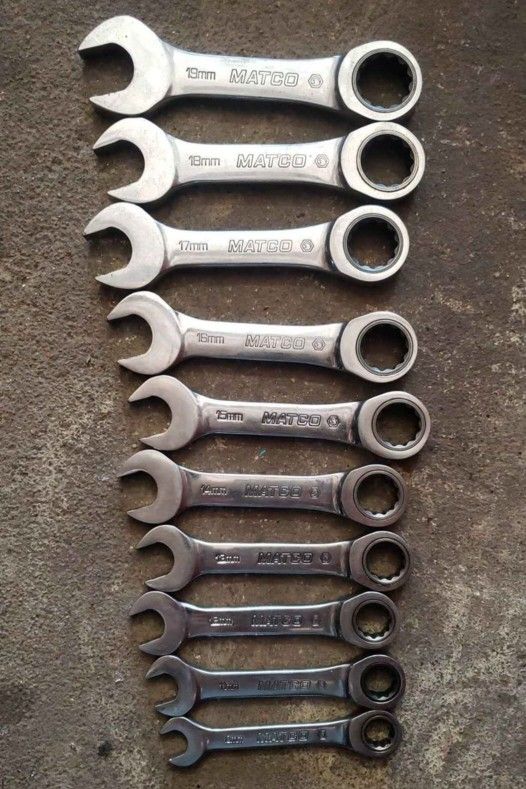MATCO tools ratcheting wrench set 10mm-19mm