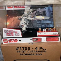 Lighted Lego Store Display Star Wars 75218 Luke Skywalkers X-Wing & Figures