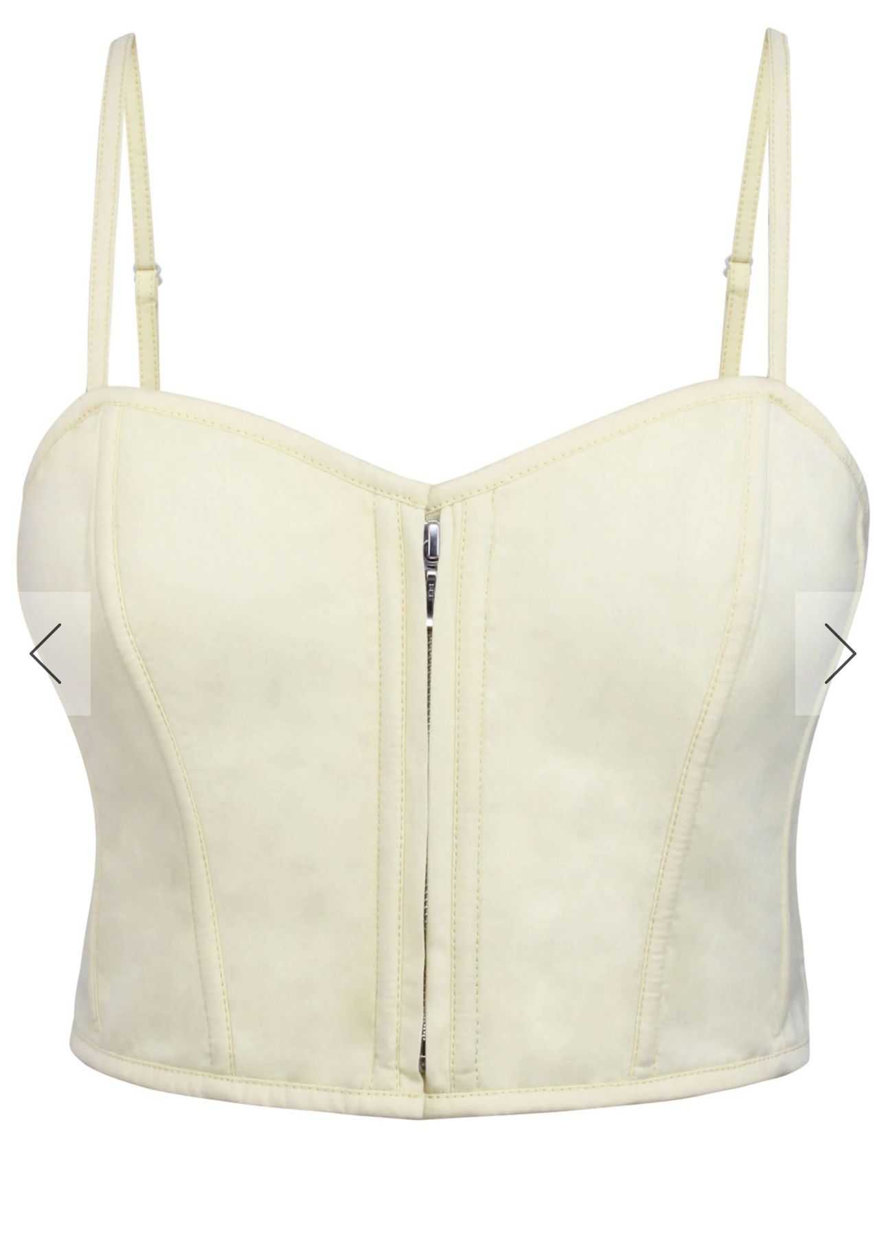 Cropped Corset With Spaghetti Straps