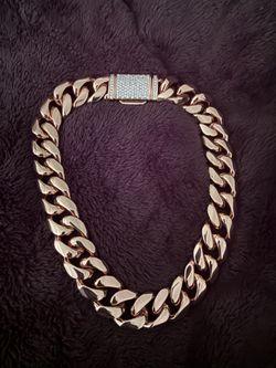 Rose Gold Cuban Choker Chain