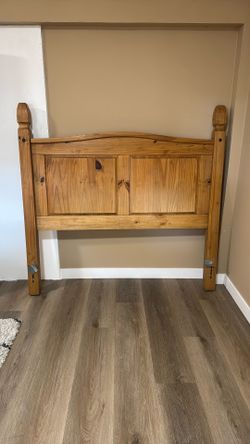 Pier 1 Solid Wood Queen Headboard – Rustic Farmhouse Style