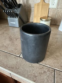 Black Marble Utensil Holder