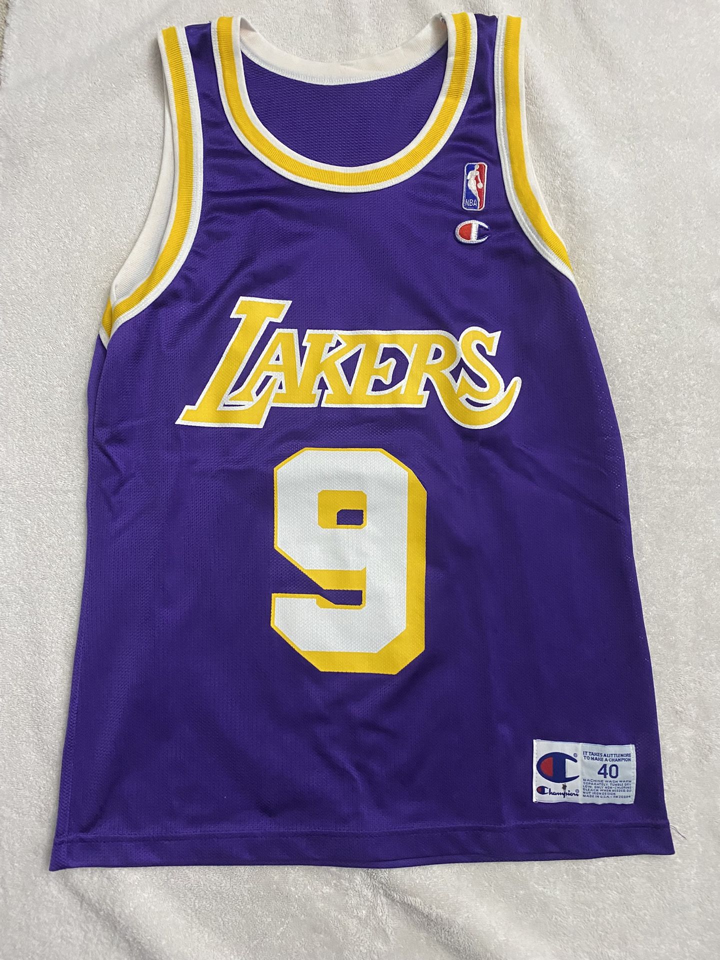 Champion Vintage 90’s Los Angeles Lakers Purple Jersey Van Exel Size 40