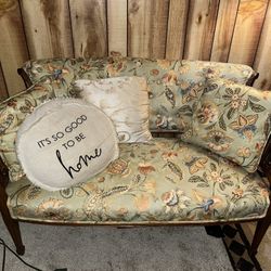 Antique Loveseat And Chair Set