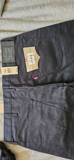 Black cheetah print cuffed 501 jean