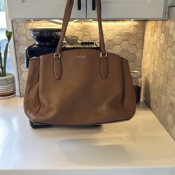 Kate Spade Brown Leather Tote Bag