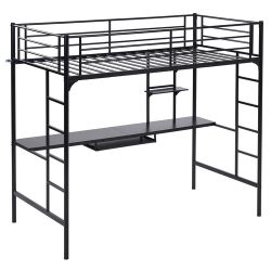 Loft bed twin over desk