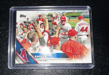 Topps Series 2 High Number Mike Trout High Fives Angels Team 