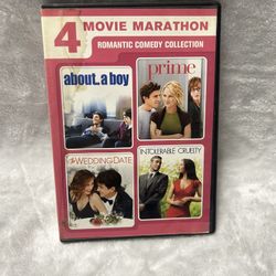 About a Boy, Prime, The Wedding Date, and Intolerable Cruelty DVD UNTESTED 