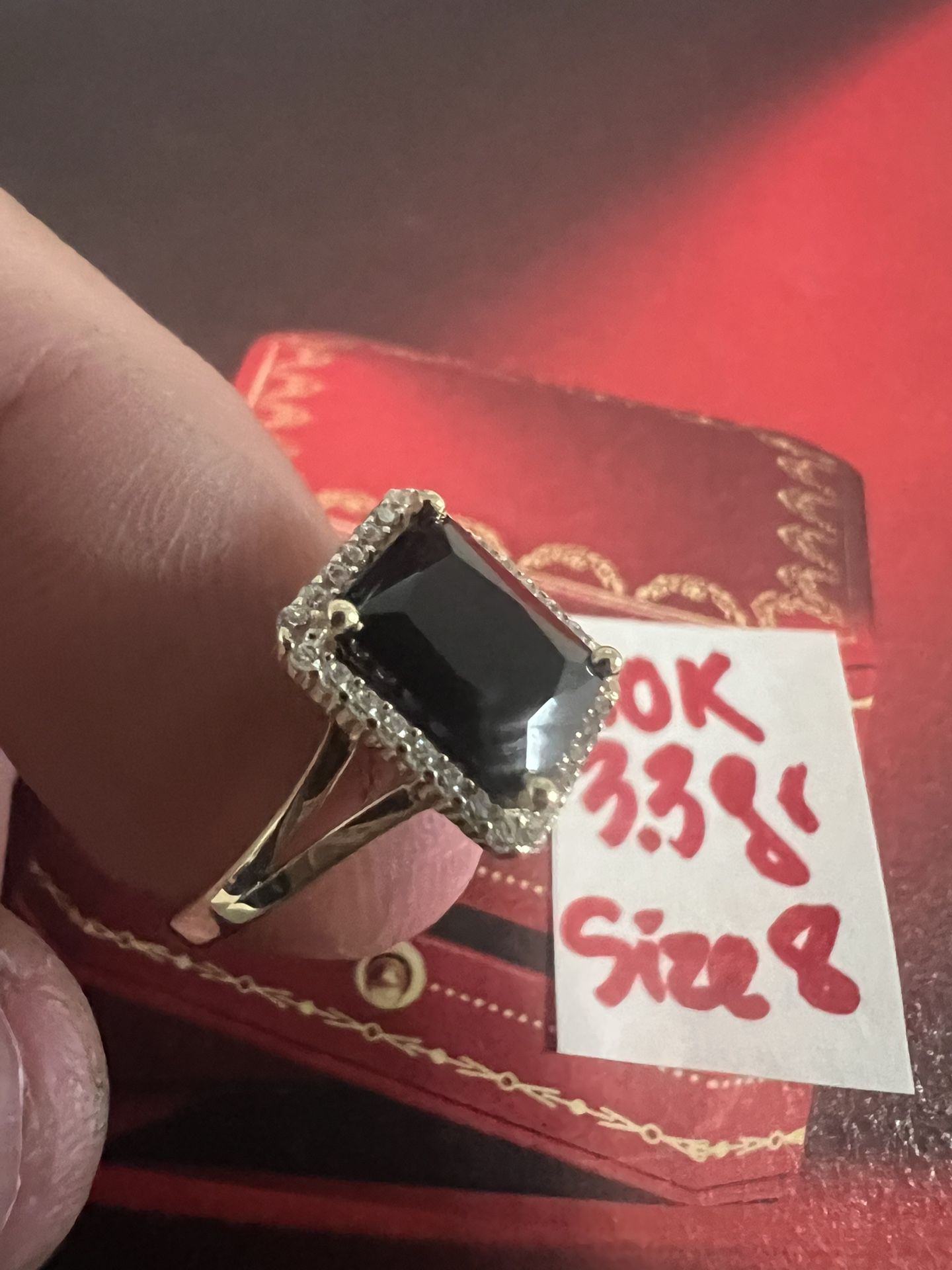 10K Solid Gold Ring For Wedding 3.3Gr Size 8