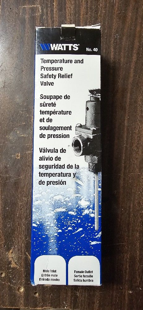 Temperature And Pressure Safety Relief Valve