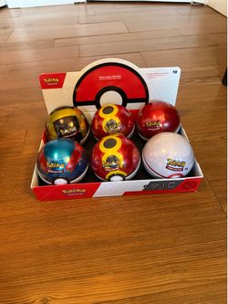 Pokemon pokeball tin display