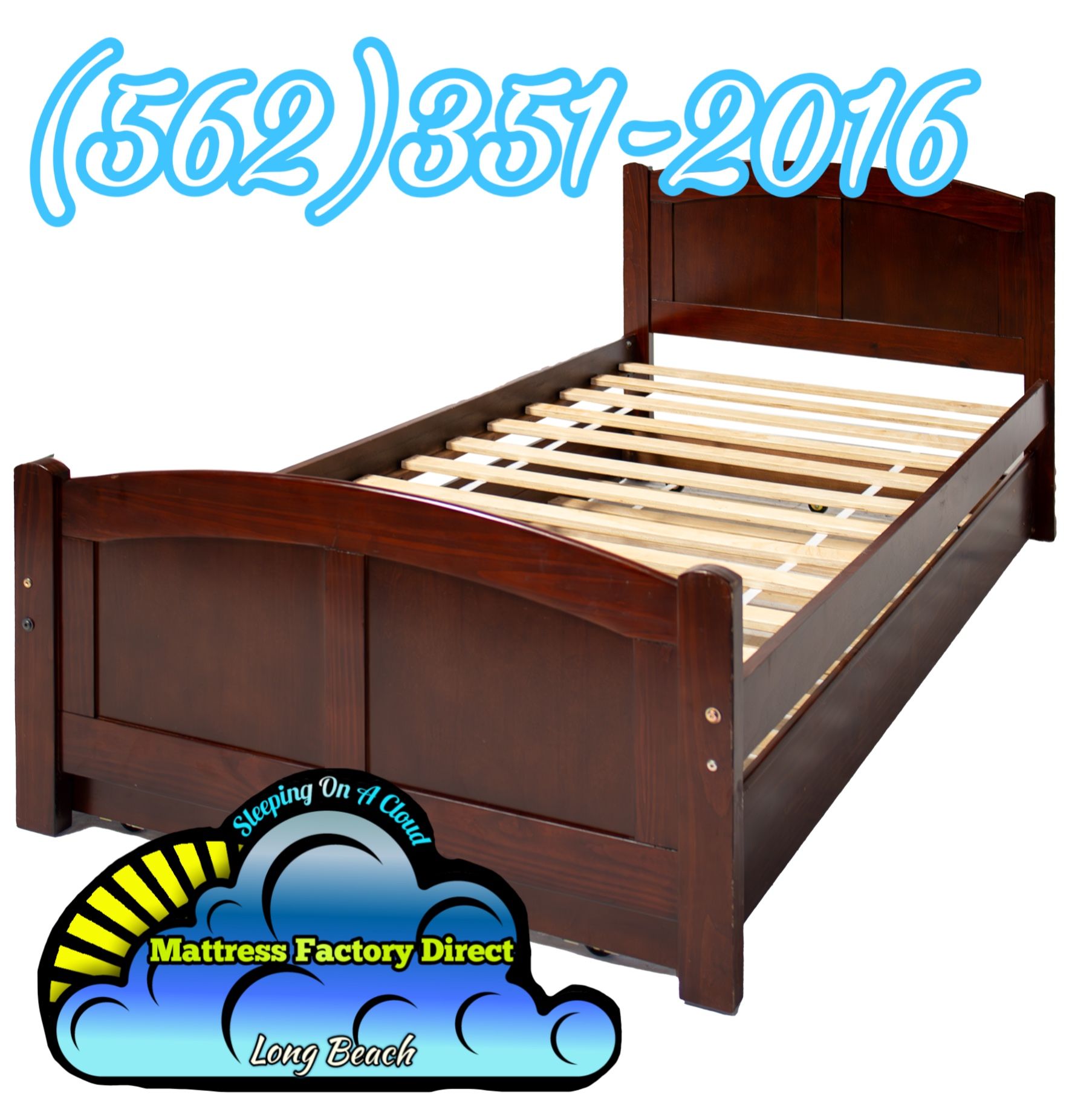 Frame Only Twin Size With Trundle New