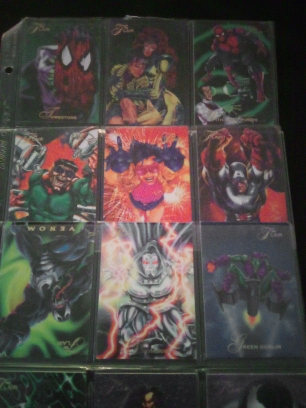 16 Marvel Collection Cards, Excellent Condition