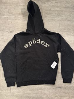 black vvs spider hoodie