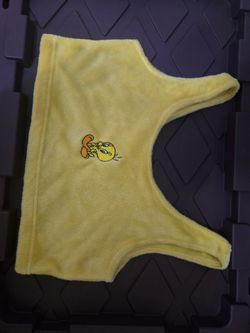 Yellow Fleece Tweety Bird Neck Warmer