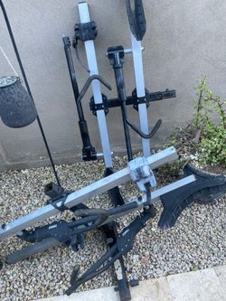 THULE bike rack plus add on.    Holds 4 bikes!