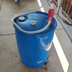 55 Gallon Water Drum With Pump