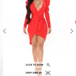 Christmas Party Red Dress - Brand NEW!  FashionNova