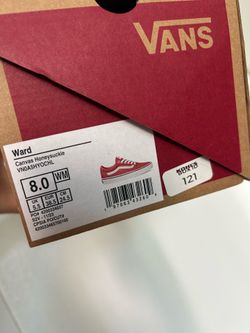 Never been worn before! Vans Ward Canvas Honeysuckle size 8 women,