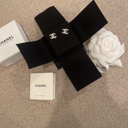 Chanel Crystal Studs - New In Box