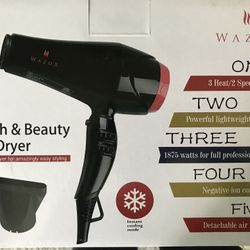 Wazor 1875 Watts Hairdryer - New & Unopened