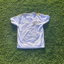 White and Gold Adidas Bayern Munich Jersey