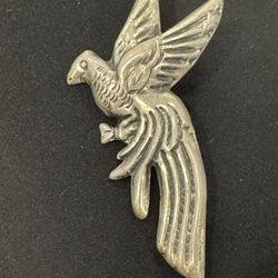 Large Vintage Bird Silver Brooch.Please read description.