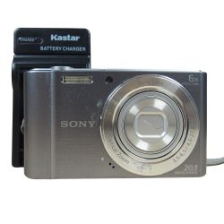Sony CyberShot DSC-W810 20.1MP Digital Camera Silver Bundle w/Charger + Battery Comes with: Camera Charger Battery Wrist Strap *ask for a memory card 