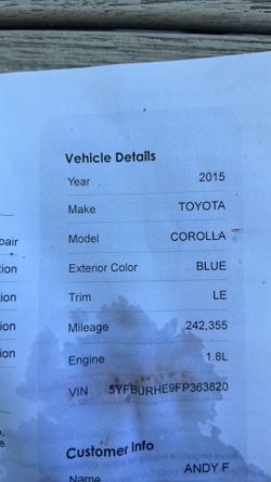 2015 Toyota Corolla