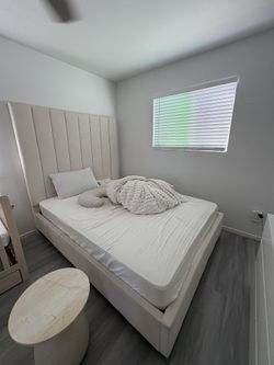 Suede Bed Frame