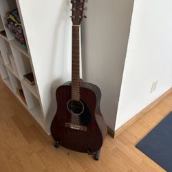 Fender guitar with stand 