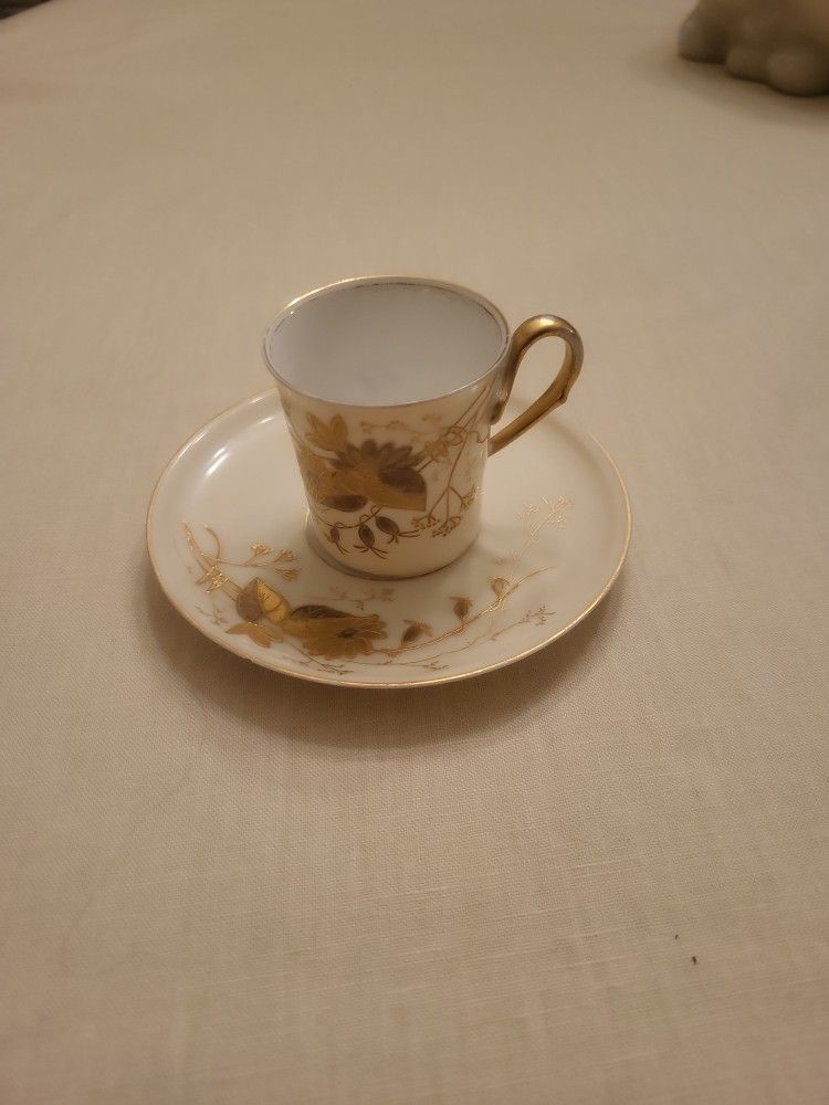 Vintage Limoges Porcelain Cup & Saucer