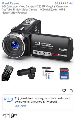 Peryona 4K camcorder Brand New In box