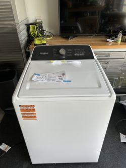 Whirlpool Built-in Water Faucet 4.6-cu ft High Efficiency Impeller Top-Load Washer New- White