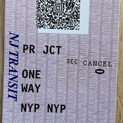 NJ Transit Tickets 