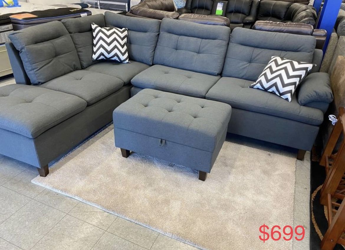 Sectional Sofa With Ottoman